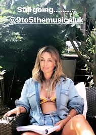 Louise redknapp has shared a photo on instagram, teasing a musical comeback; Louise Redknapp Soaks Up The London Sun In Embroidery Bikini