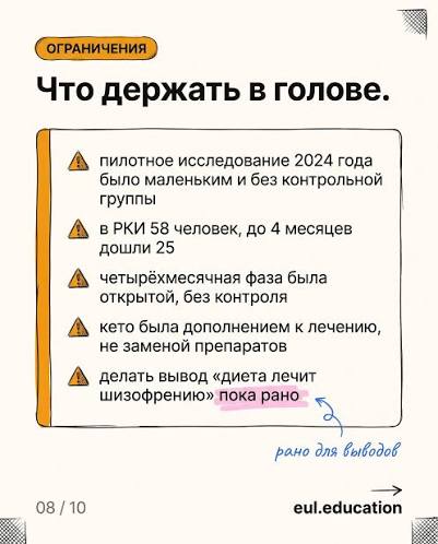 Кетодиета при шизофрении: первое РКИ. Разбираем без хайпа 🧠 Психоз  десятилетиями объясняли химией мозга — дофамин, серотонин, нейромедиаторы.  А то, что вес и инсулинорезистентность у пациентов растут, считали  неизбежной платой за антипсихотики.