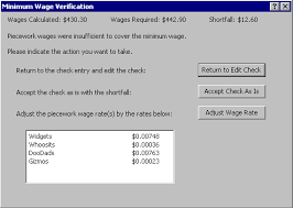 Piecework Calculation Example