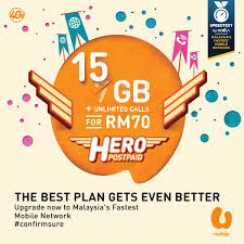 However, do note that 'unlimited plans' may not literally offer you unlimited bandwidth. U Mobile On Twitter Get P70 Hero Postpaid Plan For 15gb Data Unlimited Calls To All Networks At Rm70 Mth Https T Co Aaltyoxgmg Https T Co Fzhcnvv1zs