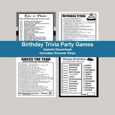 From mmos to rpgs to racing games, check out 14 o. Birthday Games For Him Birthday Trivia Games 25th 30th Etsy