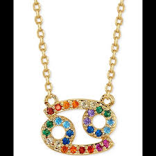 You're a pleasure to be around. Unwritten Jewelry Rainbow Zirconia Cancer Zodiac Necklace Poshmark