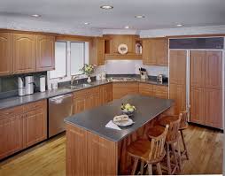 Kitchen remodels & ideas showcase. What Countertop Color Looks Best With Cherry Pear Cabinets Kitchen Remodel Design Kitchen Design Kitchen Design Small