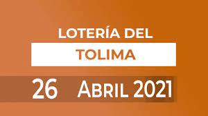 Premio mayor y premios secos. Loteria Del Tolima 26 De Abril De 2021 Youtube
