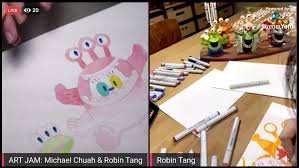 Live" Art Jam Sessions with Michael Chuah