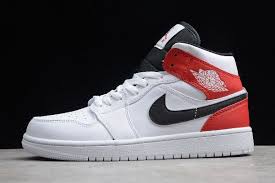 Air Jordan 1 Mid White Gym Red Black 2019 New Air Jordan 1 Mid White Gym Red Black 554724 116 Air Jordans Jordan 1 Mid Nike Shoes Air Max