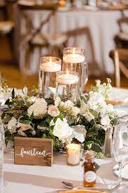 Romantic Farmhouse Inspired Palm Harbor Wedding Innisbrook Golf And Spa Resort Candle Wedding Centerpieces Wedding Decor Elegant Flower Centerpieces Wedding