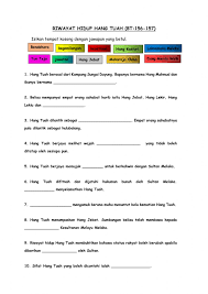 Riwayat hidup hang tuah sejarah tahun 4. Ejercicio De Hang Tuah Laksamana Melaka