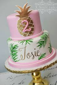 Birthday Rose Gold Pineapple Cake Design Pin By Jennifer Ashley On Luau Bridal Shower Birthday Party Cake Pinapple Birthday Cake Luau Birthday Cakes