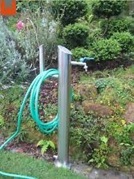 Wasserzapfstelle Edelstahl 1 4301 Pol Mit 1xauslaufhahn Schlauchhalter Ebay Wasserzapfstelle Schlauchhalter Halte Durch