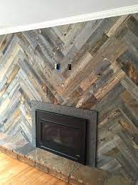 Reclaimed Wood Wall Reclaimed Reclaimedwood Homedecor Rustic Barnwood Herringbone Wall Accent Wall Decor Reclaimed Wood Wall