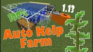 Kelp farm is one of the many examples players can build. Automatic Farm Minecraft