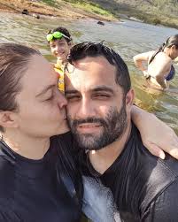 Eu e ela. Olha o Gabriel ali atrás hehe