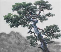 Paint some short branches just below the top of the tree. 2019 Korean Art Exhibition At Landmark Arts Centre London Korean Links
