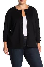 Grace Elements Knit Button Cuff Cardigan Plus Size Hautelook