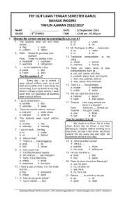 Check spelling or type a new query. Download Soal Uts Ganjil Bahasa Inggris Kelas 3 Semester 1 2016 2017 Rief Awa Blog