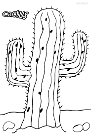 Cactus habitat is dry areas (desert). Printable Cactus Coloring Pages For Kids Cool2bkids Cactus Coloring Page Coloring Pages For Kids Easy Coloring Pages
