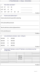 Klassenarbeit Zu Zahlenraum Bis 1000000 Klassenarbeiten Lernen Macht Spass Mathematik Lernen