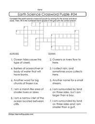 Play the free online crossword puzzle from the atlantic, created by puzzle constructor, caleb madison. Earth Science Crossword Learn With Puzzles