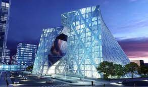 It currently employs around 3,000 staff. Headquarters For The Budapest Bank Asymptote Architecture Architecture Architecture Collection Innovative Architecture