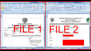 Menampilkan Dua File Pada Satu Layar Untuk Microsoft Word Youtube