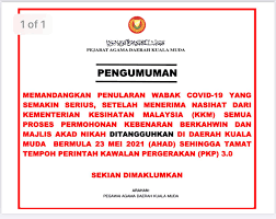 Pejabat tanah kuala muda mendapat keputusan 'baik' untuk bahagain penarafan indeks akauntabiliti dalam laporan audit negara tahun 2011. Pejabat Agama Daerah Kuala Muda Photos Facebook