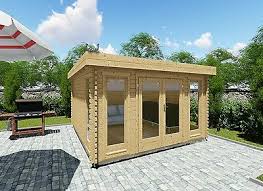 • warum ein gartenhaus aus holz? Flachdach Gartenhaus Holz Modern 3 9x3m 40mm Blockhaus Melle Eb40207f18 Eur 2 043 00 Picclick De