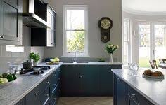 Honest kitchens cabinetry only, made from sustainable materials and processes. Esher Blue Grey Shaker Kitchen Design