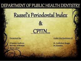 russells periodontal index cpitn probe