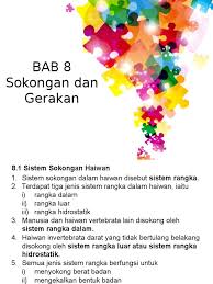 Sains tingkatan 5 bab 1 mikroorganisma part 4. Sains Tingkatan 2 Bab 8 Sokongan Dan Gerakan