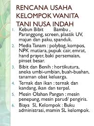 Contoh proposal bantuan kelompok wanita tani. Kelompok Wanita Tani Nusa Indah Desa Cilampeni Kecamatan Katapang Kabupaten Bandung Pemerintah Kabupaten Bandung Badan Ketahanan Pangan Dan Pelaksana Penyuluhan Ppt Download