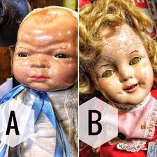Scary DOLL OF THE DAY !!!!!!! Which is scarier????!!! A or B ?? #haunted  #scarydolls #halloweenfun