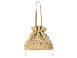 Mini project knitting bag from fair isle yarn put a smile on my face. Fleur Basket Bag Natural Beige Golovina