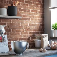Une Credence En Imitation Brique Cuisine Brique Credence Cuisine Brique