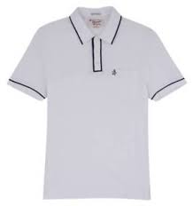 details about original penguin the earl polo shirt bright white dark sapphire