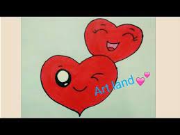 رسم قلبين كيوت رسم قلبين لعيد الحب رسم قلب cute heart drawing cute two hearts drawing youtube cute heart drawings heart drawing easy drawings