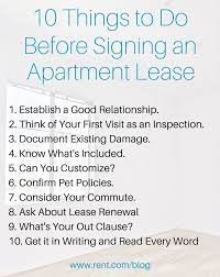 Soon the excitement will settle in, followed by the stress of shifting. Before Signing A Lease Things To Do Before Signing A Lease