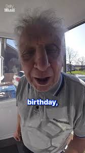 Grandpa uses doorbell to send birthday message