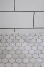 Image Result For Marble Mosaic Tile With Grey Grout White Marble Hexagon Hexagon Tile Floor Subway Tile Showers