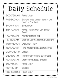 How To Make A Daycare Schedule That Works Free Template Daily Schedule Preschool Daycare Schedule Preschool Schedule
