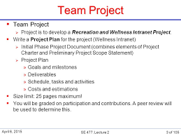 Recreation And Wellness Intranet Project Project Risk