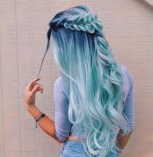 31 Blue Looks To Brighten Your Day Light Blue Hair Blue Ombre Hair Ombre Hair Color