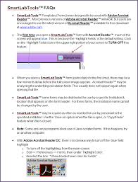Save time editing & highlighting pdf online. Smartlabtools Faqs