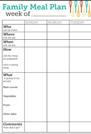 Printable Meal Planning Templates To Simplify Your Life