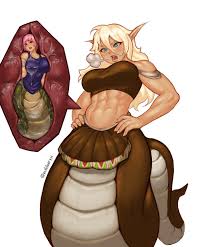 Image Digestion Lamia (Art by Evildeerxx) [Oral Vore] [Vore Fetish] [Vore  Predator] : rVore