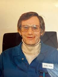 on the left underground electrical Foreman Albert Bretsneider, Hoist  Drivers Ton Gotier and Gert Legrange.