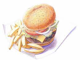Drawings Of Food Food Pictures Colored Pencil Drawings Of Foods Food Drawings Food Food Illustrations Food Painting Food Artwork