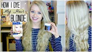 To do this step yourself, try using the l'oréal paris féria extra bleach blonding or the l'oréal paris féria hyper platinum advanced lightening system bleach to lighten your strands. How I Dye My Hair Blonde Using Coconut Oil Sophdoesnails Youtube