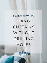 Twist and fit are another excellent way to hang curtains without drilling holes on the wall. Window Treatments For Renters How To Hang Curtains In Your Rental Apartment Curtains Up Blog Hanging Curtains Curtains Without Drilling Apartment Curtains
