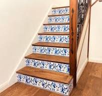 Decorative Ceramic Tiles for Stair Raisers - Painted by Hand ...
